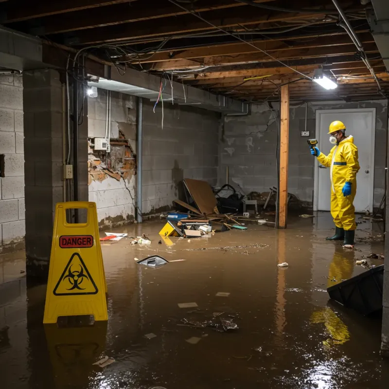 Flooded Basement Electrical Hazard in Smith, NV Property